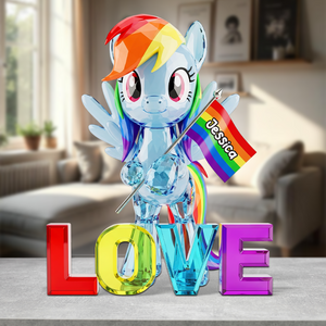 LGBT Acrylic Plaque - Personalized Gifts For LGBT 04NAPU230525 - Shaped Plaques - GoDuckee