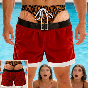Santa Christmas Men's Beach Shorts Personalized Gifts For Men 01PADT220826