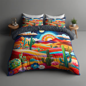 Catus Quilt Bed Set 042hutn210125 - Blanket - GoDuckee