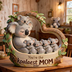 Koala Mom Cute Acrylic Plaque - Personalized Gifts For Mom 03QHLU070226 - Shaped Plaques - GoDuckee