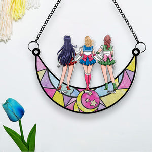 Personalized Gifts For Friends Suncatcher Window Hanging Ornament 04QHMH240424HH - Ornaments - GoDuckee