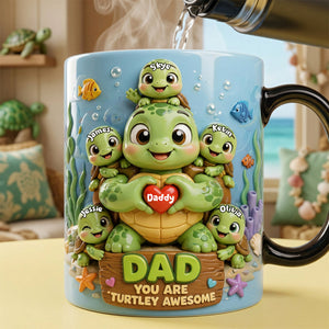 Awesome Dad Magic Coffee Mug - Personalized Gifts For Dad 04TOTA300426 - Coffee Mug - GoDuckee