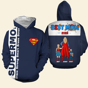 Personalized Gifts For Mom Shirt Super Mom Brave Strong Smart 01todt100425pa - AOP Products - GoDuckee