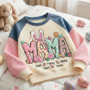 Cute Easter Bunny 3D Sweatshirt - Personalized Gifts For Grandma 01naqn240226 - AOP Products - GoDuckee