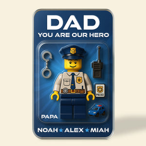 Hero Police Dad Acrylic Plaque Personalized Gifts For Dad 02NADT080525 - Shaped Plaques - GoDuckee