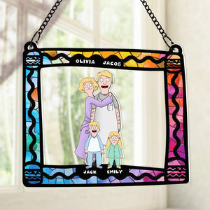 Personalized Gifts For Family Suncatcher Ornament 02ACDT040225HG - Ornament - GoDuckee