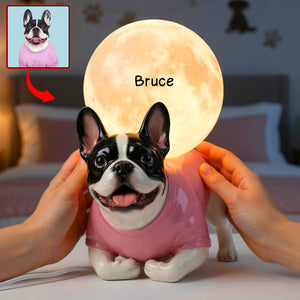 Dog Moon Light Box - Custom Photo Gifts For Dog Lovers 03naqn020426 - Light Box - GoDuckee