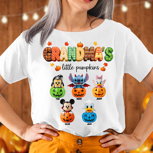 Little Pumpkins Personalized Halloween Gifts For Grandma And Mom Shirt 04pgtn220825 - Shirts - GoDuckee