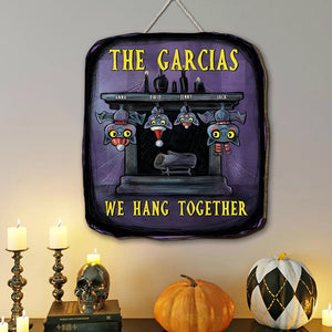 Bat Family Personalized Custom Shaped Wood Sign, Gift For Family - Wood Sign - GoDuckee