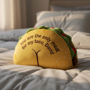 Cheeky Taco Pillow - Personalized Gifts For Couple 02TOTN091225 - Pillow - GoDuckee