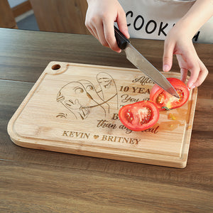 Personalized Gifts For Couple Cutting Board 05QHDT240724 - Boards - GoDuckee