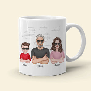 4 Star Review Wonderful Dad-Personalized Coffee Mug- Gift For Dad- Dad Coffee Mug - Coffee Mug - GoDuckee