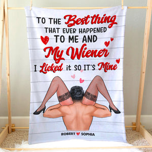 Romantic Couple, Love You Forever, Personalized Blanket, Gifts For Couple - Blanket - GoDuckee