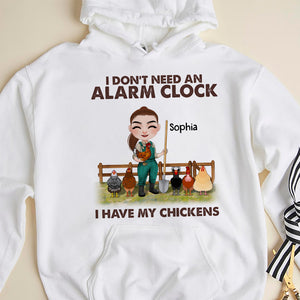 Chicken Farmers Don't Need An Alarm Clock - Personalized Shirt - Gift For Farmer - Shirts - GoDuckee