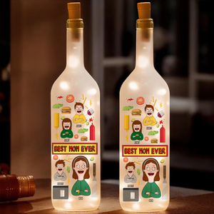 Personalized Gifts For Mom Bottle Lamp 01topu140225hg Best Mom Ever - Bottle Lamp - GoDuckee