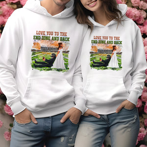 Personalized Gifts For Couple Shirt Football Lover Couple 01XQMH040125PA - Shirts - GoDuckee