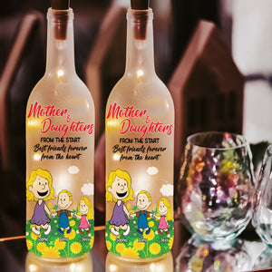 Personalized Gift For Mom Bottle Lamp Mom & Her Children Holding Hands 03XQLU150225HH - Bottle Lamp - GoDuckee