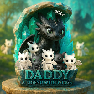 Personalized Gifts For Dad Acrylic Plaque, Dragon Fans 01tgqn120425 - Shaped Plaques - GoDuckee