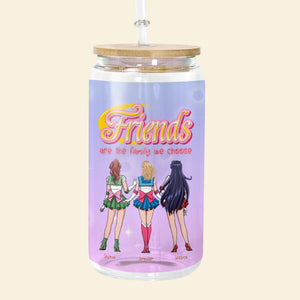 Personalized Gifts For Friends Glass Can The Family We Choose 05naqn290224hh - Drinkware - GoDuckee