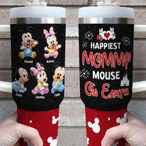 Personalized Gifts For Mom Tumbler Happiest Mommy Mouse On Earth 04ACTN270324 - Tumbler Cups - GoDuckee