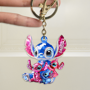 Monster Dad Keychain - Personalized Gifts For Dad 03tgpu280425 - Keychains - GoDuckee