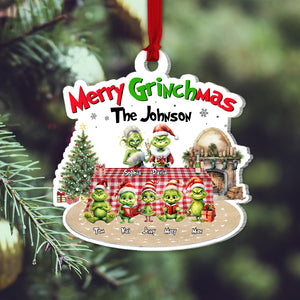 Merry Christmas, Personalized Family Ornament, PW-01HTTN090923, Christmas Gift - Ornament - GoDuckee
