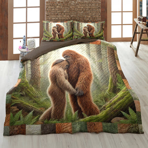 Gifts For Bigfoot Couple Quilt Bedding Set Special Line 01TODT160125 - Blanket - GoDuckee