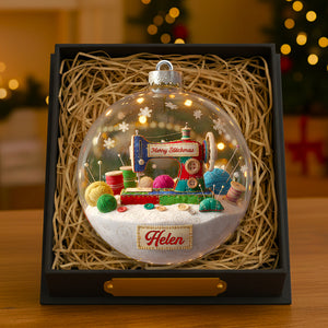 Merry Sewing Christmas Ornament Personalized Gifts for Sewing Lovers 01KIDT300925 - Ornament - GoDuckee