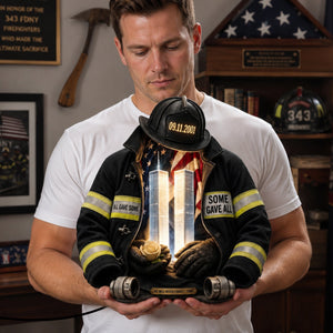 Firefighter Memorial Heaven Acrylic Light Box - Personalized Gifts For Memorial 07halu290726 - Light Box - GoDuckee