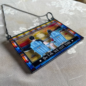 Personalized Gifts For Couple Suncatcher Window Hanging Ornament 01humh300524tm - Ornament - GoDuckee