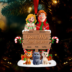 You & Me Acrylic Ornament - Personalized Gifts For Pet Lovers 01toqn231025 - Ornament - GoDuckee