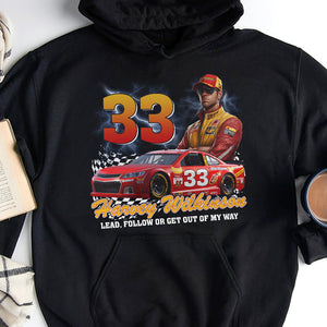 Gift For Auto Racing Lover, Personalized Nascar Custom Photo Bootleg 2D Shirt, GRER2005-03HUTN110923 - Shirts - GoDuckee