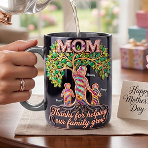 Mom Family Tree Magic Coffee Mug - Personalized Gifts For Mom 04HUTN150426 - Coffee Mug - GoDuckee