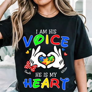 Personalized Gifts For Autism Mom Shirt He Is My Heart 02OHDT030325 - Shirts - GoDuckee