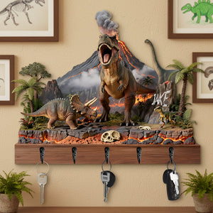 Dinosaur Acrylic Key Hanger - Personalized Gifts For Dinosaur Lovers 04hyta150126 - Key Hanger - GoDuckee