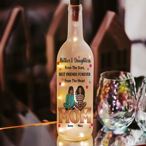 Personalized Gifts For Mom Bottle Lamp Mother And Daughters 01TOMH140225HH - Bottle Lamp - GoDuckee