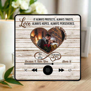 Custom Photo Gifts For Couple Lover Music Fridge Magnet 05XQMH271224 - Fridge Magnet - GoDuckee