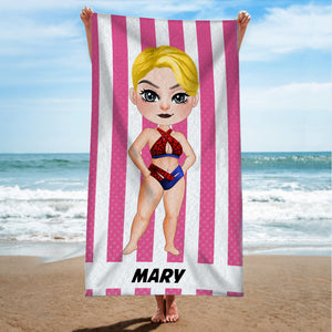 Personalized Friend Beach Towel Gift For Girl 04NATN170723PA - Beach Towel - GoDuckee