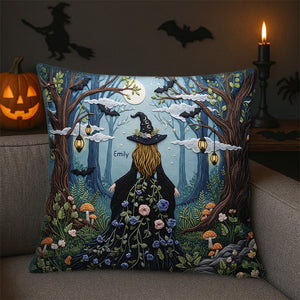 Forest Witch Pillow – Personalized Gifts for Witch Lovers 01naqn130625 - Pillow - GoDuckee