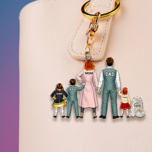 Personalized Gifts For Family Keychain 04QHHU200225PA - Keychains - GoDuckee