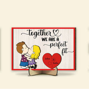 Personalized Gifts For Couple Wood Sign Kissing Couple 01OHMH140125HG - Wood Sign - GoDuckee