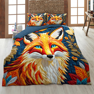 Fox Lovers Quilt Bed Set 041HUDT180125 - Blanket - GoDuckee