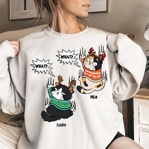 Grumpy Cat, Gift For Cat Lover, Personalized Shirt, Cat Scratching Shirt, Christmas Gift - Shirts - GoDuckee