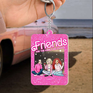 Friends Are The Family We Choose 04nahn121223hh Personalized Keychain - Keychains - GoDuckee