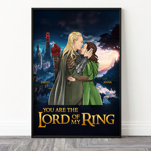 Kissing Couple Personalized Couple Canvas Print 02TOPU080124TM - Poster & Canvas - GoDuckee