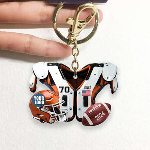 Personalized Gifts For Football Lover Keychain 02HUDT231224 - Keychains - GoDuckee