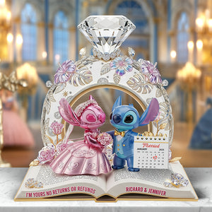 Romantic Aliens Acrylic Plaque - Personalized Anniversary Gifts For Couple 04tgqn230625 - Shaped Plaques - GoDuckee