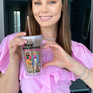 The Real Housewives - Personalized 16oz Acrylic Tumbler - Gift For Housewife - Tumbler Cup - GoDuckee