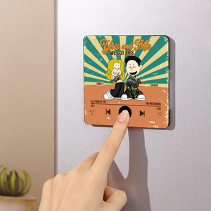 Custom Music Gifts For Couple Fridge Magnet Love Style y2k 10xqpu271224hg - Fridge Magnet - GoDuckee