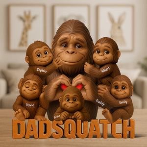 Dadsquatch Acrylic Plaque - Personalized Gifts For Dad 04naqn170525 - Shaped Plaques - GoDuckee